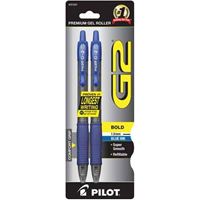 Pen, G2, 2Pk, Blu Ink