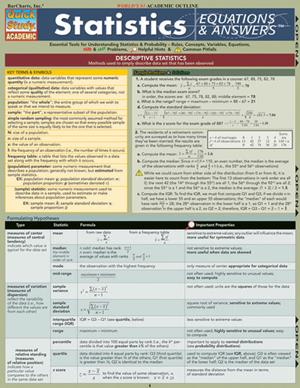 Image of Statistics: Equa & Answers