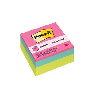 Post It Memo Cube, 3X3, Bright - main view